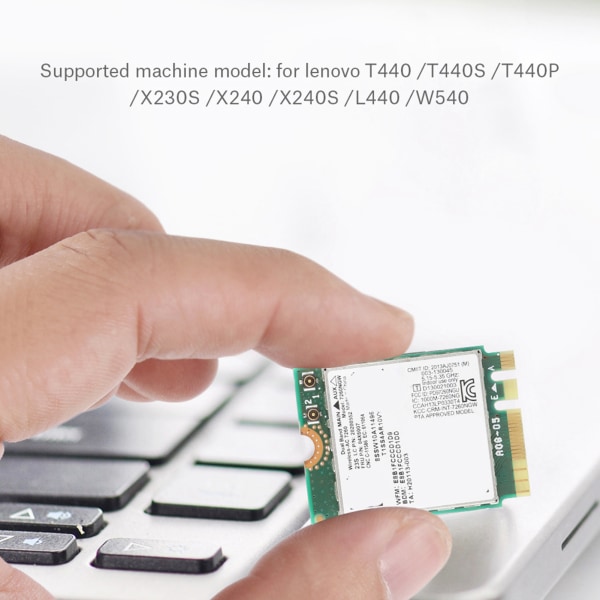 Trådløst nettverkskort med to frekvenser for Intel 7260 AC 867 Mbps Spesial for Lenovo / ThinkPad
