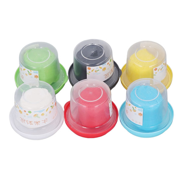 6 stk Kids Modeling Clay Spiselig Grad Toner Ris Lugtfri Sikker Blød Fleksibel Levende Farver Kids Clay til støbning DIY