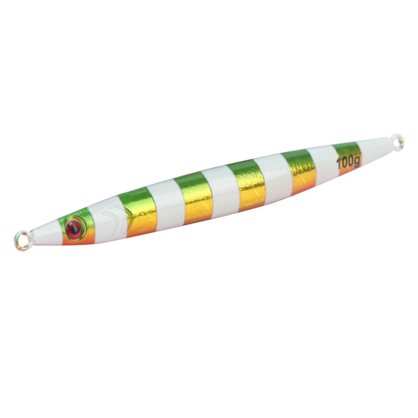 Luminous Lures Snabbt Sjunkande Järnplatta Fiskebeten 3D Ögon Bass Crankbait Tackle WobblerGuld