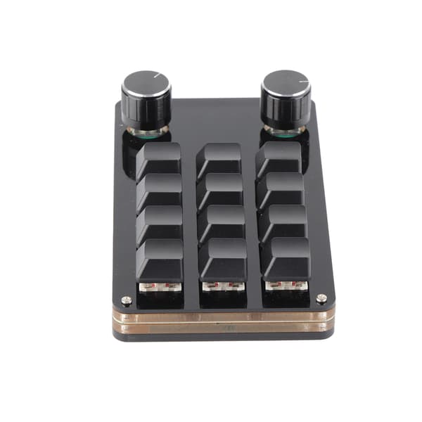 Rød Switch Makro Tastatur Plug and Play Ergonomisk Tilpassede Knapper USB Mini Keypad til Desktop PC 12 Taster 2 Knapper