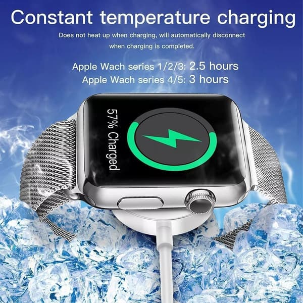 Uroplader Magnetisk Bærbar USB-urladekabel til IWatch 7 6 5 4 3 2 SE Hernes 3.3ft