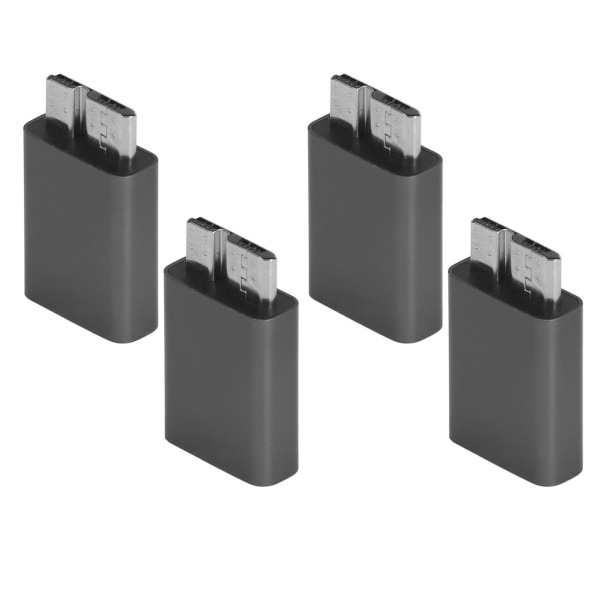 4PCS Typ C hona till MicroB hane-adapter 5 Gbps 5V/3A 15W USB C till Micro B-adapter för hårddiskkabel stöder laddning
