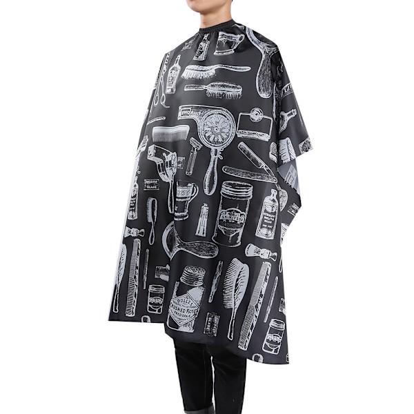 Vattentät Frisör Andningsförkläde Hårklippning Frisörsalong Klänning Cape (120 x 145 cm)