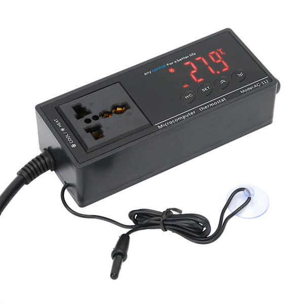Digital temperaturregulator termostat för reptilinkubator växthus akvarium EU-kontakt 220V