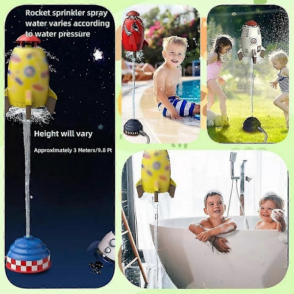 Archirocket - Archi Raket Affyrer, 2024 Sommer Vandraket Sprinkler Børnelegetøj - CNJR McDonalds Raket Uden vandrør