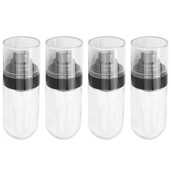 4-pack sprayflaskor set mini bärbar plast rese tom påfyllningsbar behållare dispenser 60 ml