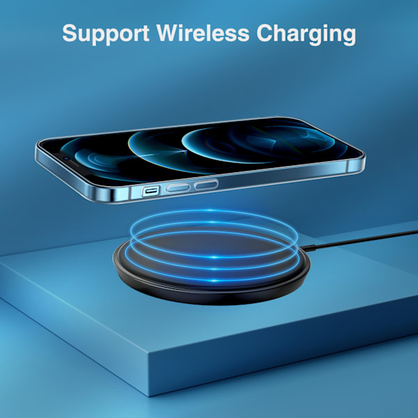 TPU läpinäkyvä kotelo läpinäkyvä 1,5 mm ultraohut ohut kellastumaton suojakotelo puhelimen lisävaruste iPhonelle 12 6,1 tuumaa