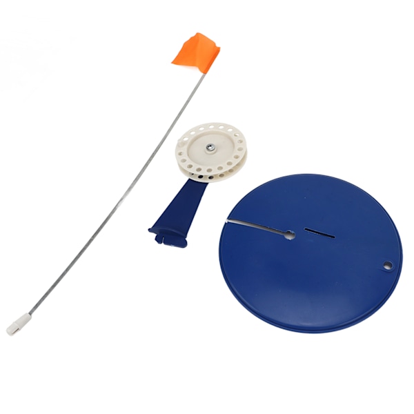 Isfiskeri Tip Up Flag Kit Bærbar Vinterfiskeri Stang Indikator Flag Flydende Base Grej