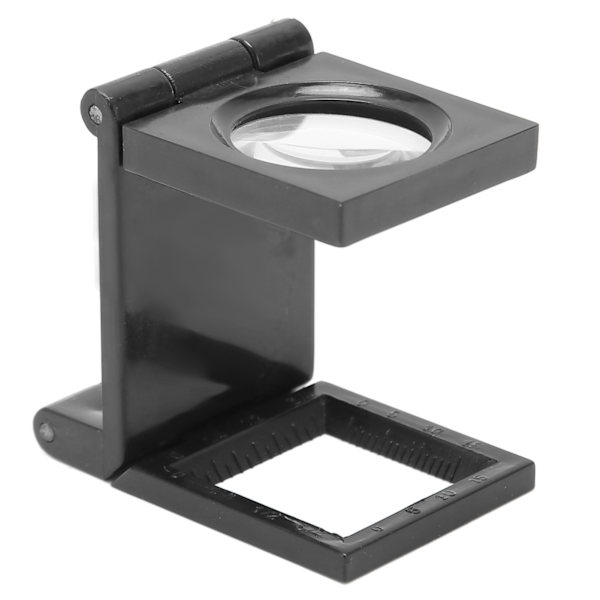 Vikbart förstoringsglas 3 veck 10X optisk glaslins Liten fickförstoringsglas för seniorer Läsinspektion