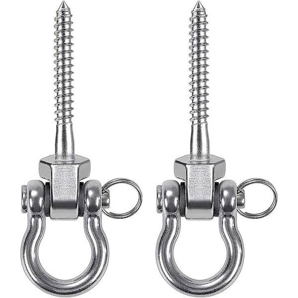 Heavy Duty Swing Hanger - 2 stk rustfritt stål 304 Swing Ceiling Mount Bolts - Antirust - 800 kg kapasitet