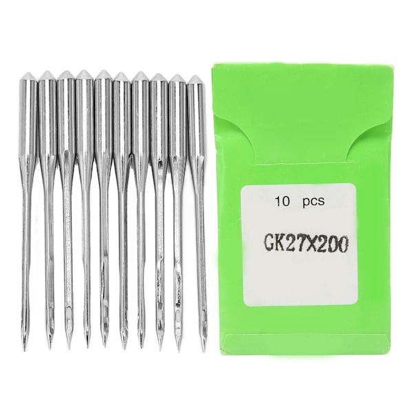 10pcs Sewing Machine Needles Universal Standard Heavy Duty Steel Assorted Sewing Machine Needle Combo for GK27 Series GK27x200