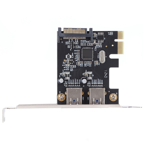 PCI-E-laajennuskortti USB3.0 5 Gbps:n huippunopeudella, kaksiporttinen pöytätietokoneen korttipaikka-adapteri