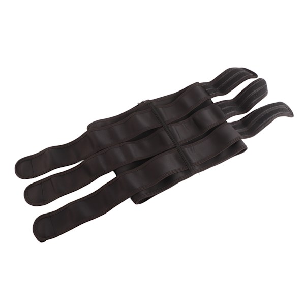 Midjetränare Polyester Dragkedja Unisex Multifunktionell Midjebandage Wrap för Sport Svart L