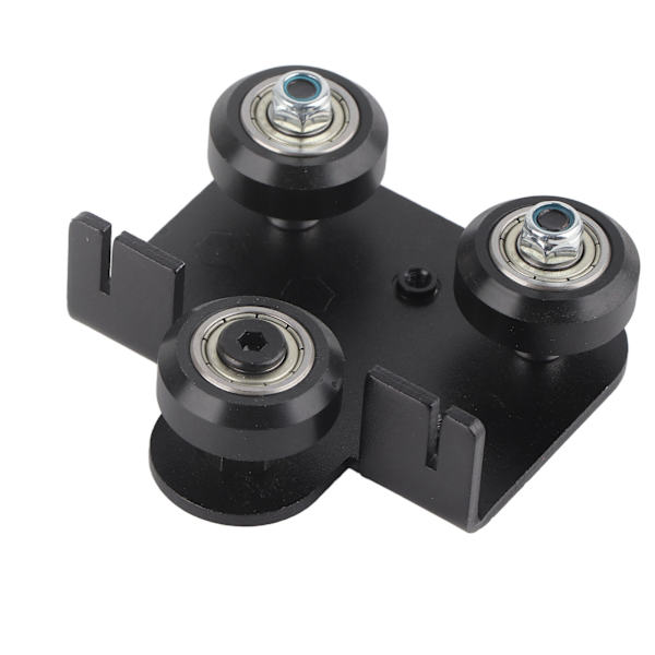 Back Support Plate Black Metal 3D Printer Extruder Back Support Plate Med Remskiva för Ender3 V2