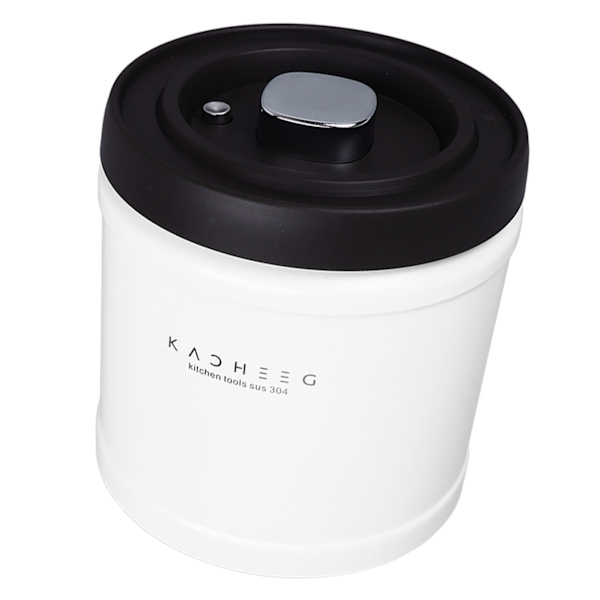 Te- og kaffekrukke i rustfrit stål, lufttæt kaffekrukke til formalet kaffe, bønner, mel, korn, sukker, 1600 ml kapacitet