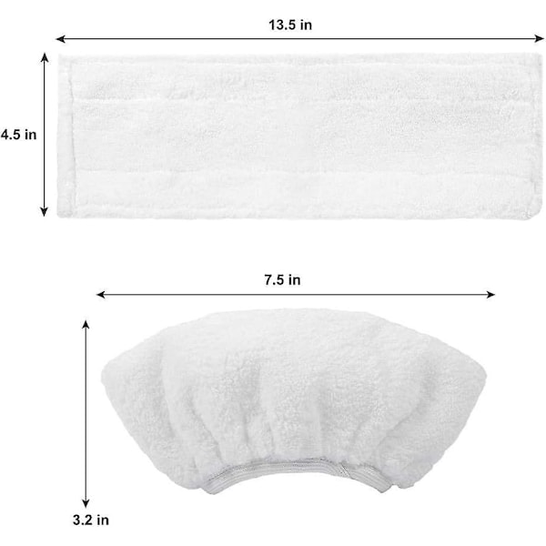 3 mikrokuituliinaa + 3 mikrokuituliinasettiä Kärcher SC5/SC4/SC3/SC2/SC1 -höyrypesureille, vaihtoliinat Kärcher EasyFix -höyrypesureille