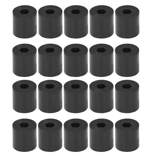 20 kpl Pick Roller Pickup Pyörän kumi 5mm kuusioreikä 30A Kovuus Set