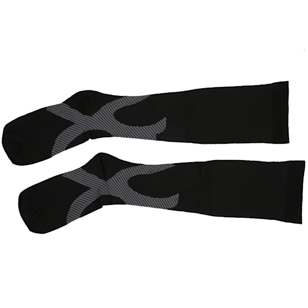 Kompressionsstrumpor Anti Fatigue Smärtlindring Knähöga strumpor för utomhussportS/M