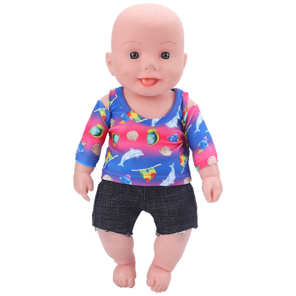 T-skjorte Baby Doll Klær 18 Tommers Baby Doll Klær Treningsantrekk Barn Bursdagsgave(QD18032 )