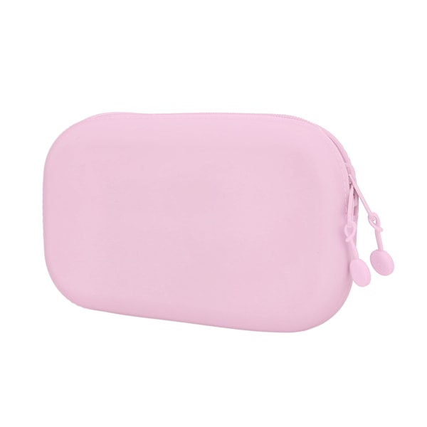 Pen Bag Easy Use Light Weight Small Size Silica Material Storage Bag for School Office TravelPink