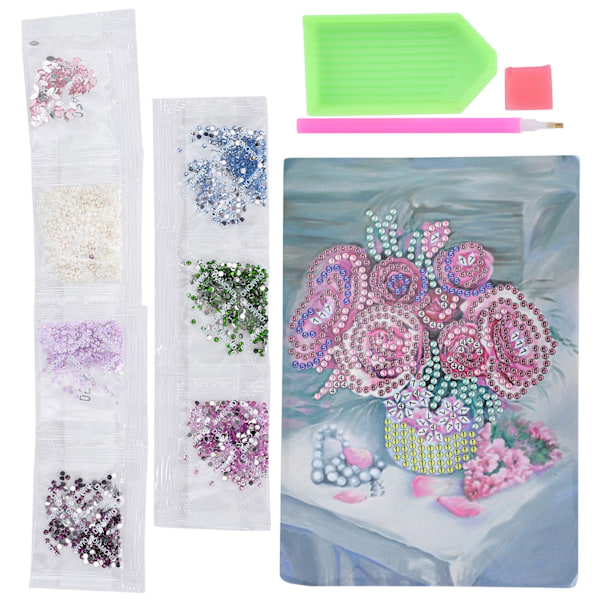 Blomkruka Diamantmålning Bild Rhinestones Målning DIY Heminredning Kit (AA226)