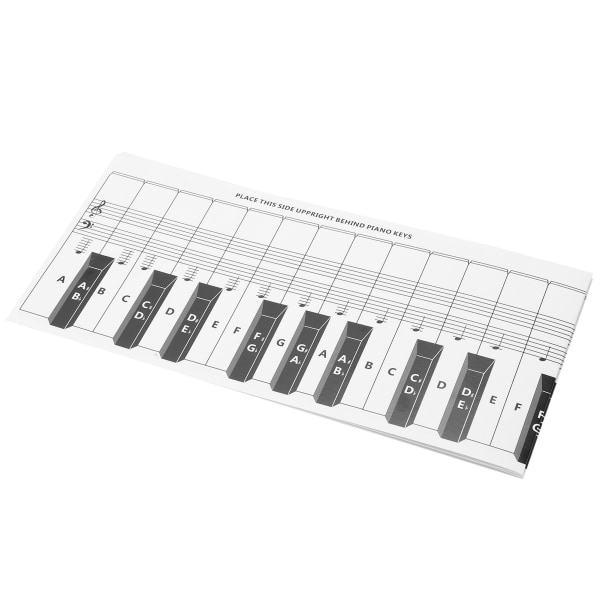 Klaver Keyboard Noteskema 88 Tangenter Øvelsessammenligningstabel Bærbart bestrøget papir