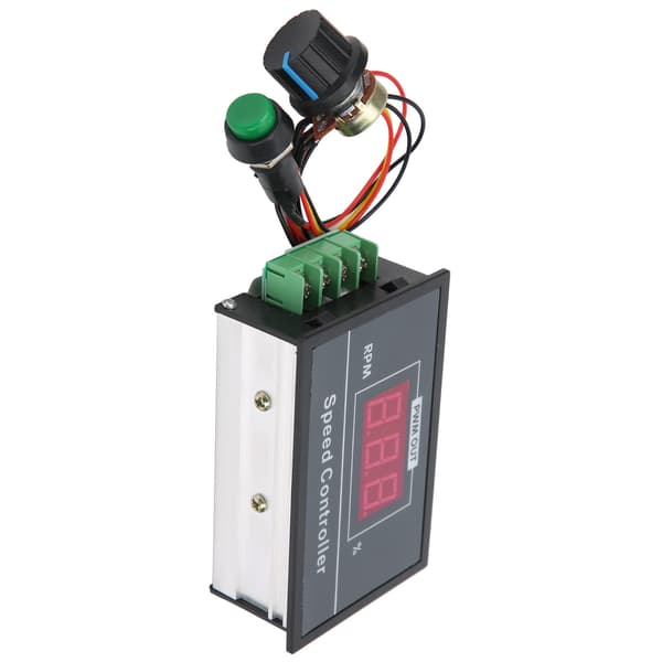 PWM DC Motor Hastighetsregulator 6V 12V 24V 48V Trinnløs Hastighetskontroll Bryterkontroller