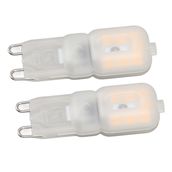 2 kpl G9 LED-lamppuja, ammattimainen 14 LED:tä, korkea kirkkaus 270lm, himmennettävä, korvaavat lamput, 3W, 220V