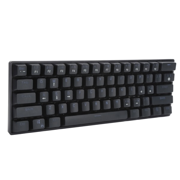 61 Key Wired Mekaniskt Tangentbord LED Bakgrundsbelyst speltangentbord med blå switch för dator