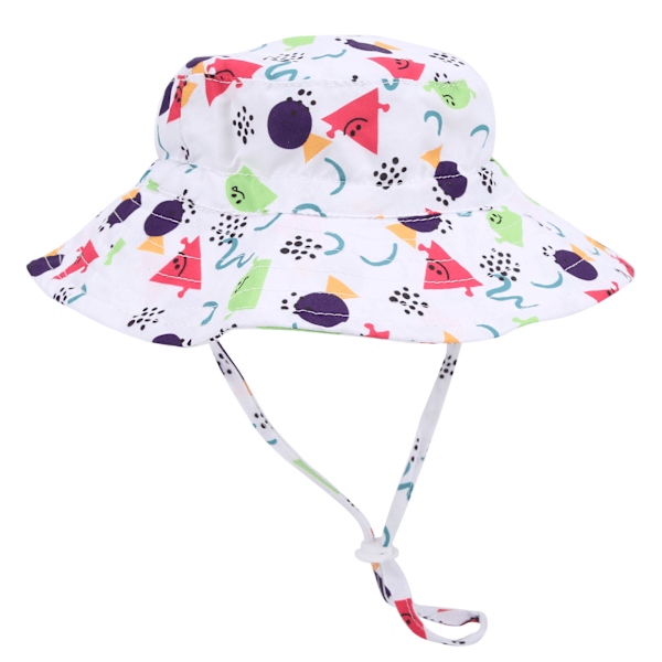 Justerbar strandhatt hinkhatt unisex baby pojke flicka utomhus barn hinkhatt röd triangel S