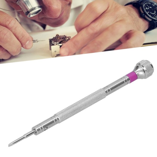 Suora urakantainen ruuvimeisseli, kannettava tarkka watch korjausruuvimeisseli 1,6 mm / 0,06 tuumaa