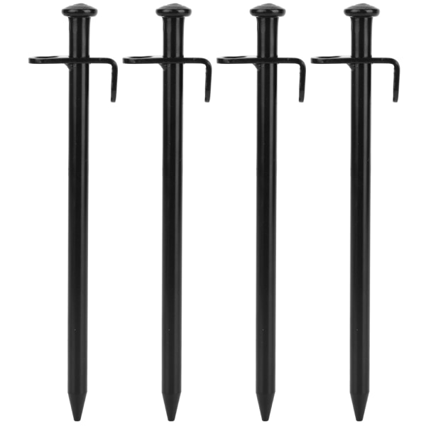 4 STK Stål Forlæng Udendørs Rejse Camping Strand Teltpløkker Pin Stakes Ground Nail (20cm)