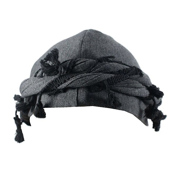 Turban för män, sidenfodrad mössa, huvudbonad, elastisk, förknuten C