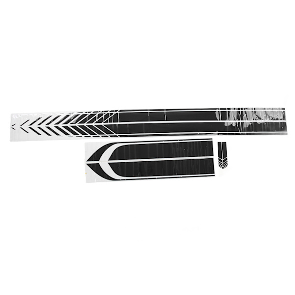 4PCS Bildekal Universal Lätt Bärbar Vattentät DIY Bilsida Karosstillbehör Svart