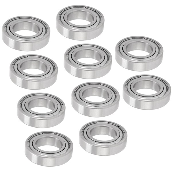 10 stk. kuglelejer i rustfrit stål S6904Z 20x37x9mm til skateboards og rulleskøjter