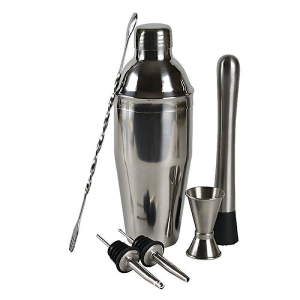 350ml Professional Bar Kit: 6-Piece Cocktail Shaker Set