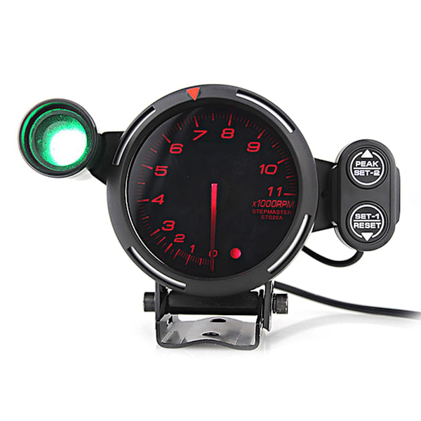12 V 80mm 3,75 tum varvräknare modifierad LED 11000 RPM hastighetsmätare kit rött ljus