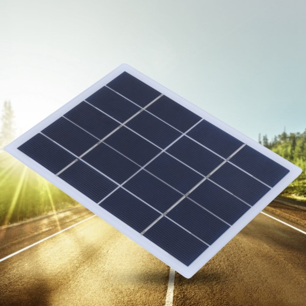 3W 5V polykristallint silikon Solpanel Solar Laminat DIY DC Output Laddare Batteri