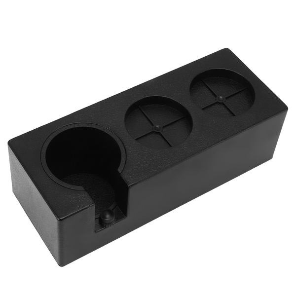 Kaffe Filter Tamper Holder Flere Huller Plast Pulver Nål Dispenser Tamping Station Svart