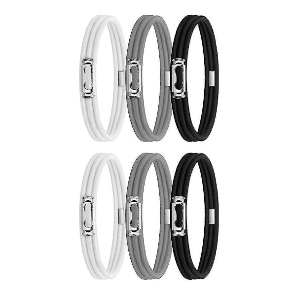 6st Soptunneband Snörlås Justerbara Stora Soptunne Gummiband Passar 8-33 Gallons Soptunnor Multifunktionsband B