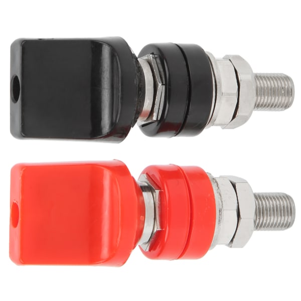 4mm Messing Binding Post M10 Gjenge Høystrøm Power Junction Terminal med Socket Flat Cap