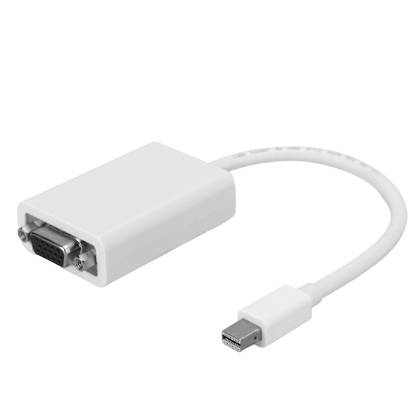 Mini DP han til VGA hun-konverter High Definition 6,7 tommer adapterkabel til computer