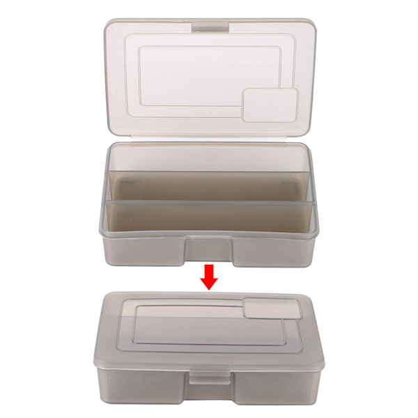 3 Grids lokker Opbevaringsboks Fiskegrej Container Ske Krog Agn Tackle Case