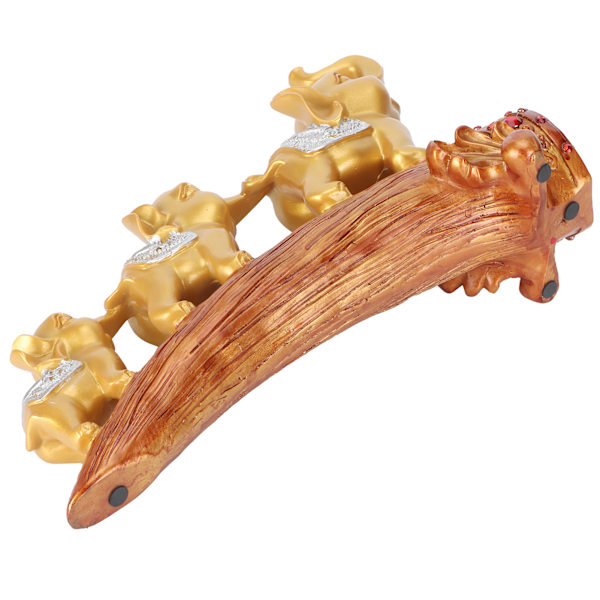 Elefant Statue Skulptur Innovativ Syntetisk Resin Ornamenter Desktop Møblering Guld
