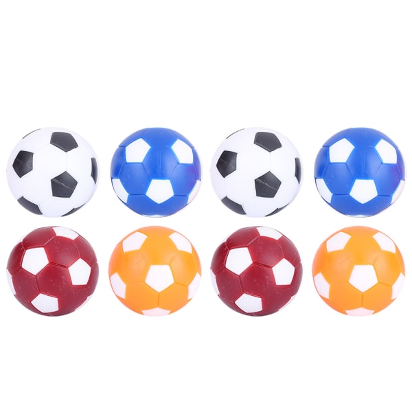 8 STK Mini Fargerike Bordfotballer Erstatningsballer Bordspillball 36 mm