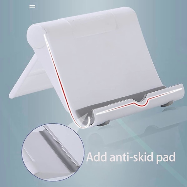 Justerbart hopfällbart skrivbordsstativ i plast för 6-11\" surfplattor Kompatibelt med iPhone 12 Pro Max 11 XS XR X Samsung Galaxy Note 20 Android Alla