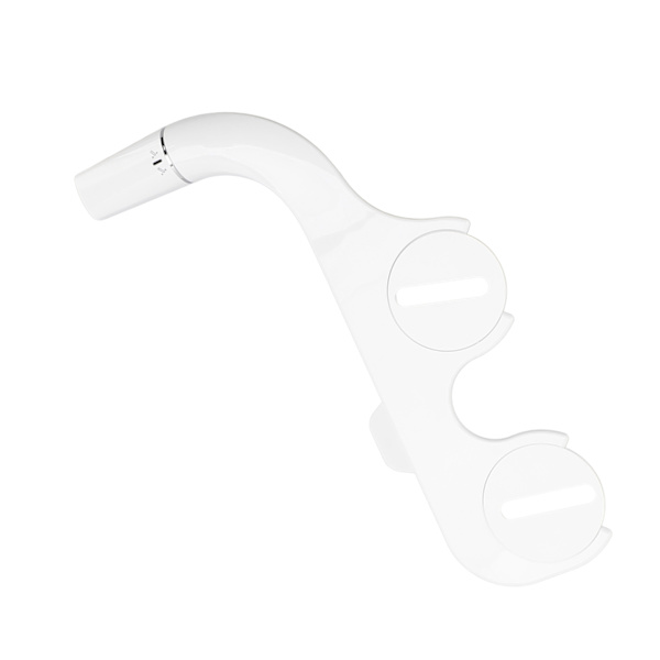 Ultra tyndt bidet toiletsæde fastgørelse dobbelt dyse selvrensende feminin numse vask bidet fastgørelse 3/8 tommer tee