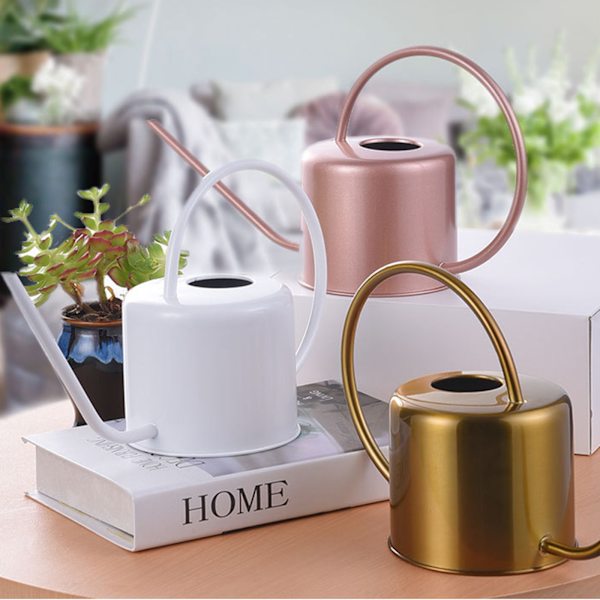 1,3L vannkanne for innendørs planter Blomster lang tut Vannkanne med ergonomisk håndtak for innendørs og utendørs