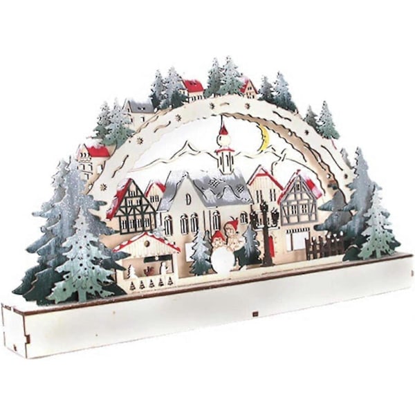 Upplyst Julby, Upplyst Julhus, Träsnöflinga