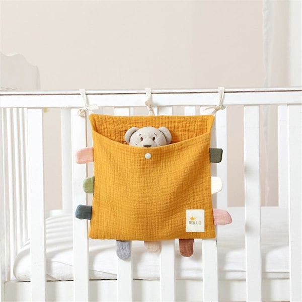 Baby Seng Side Organizer Bomull Seng Oppbevaringspose A